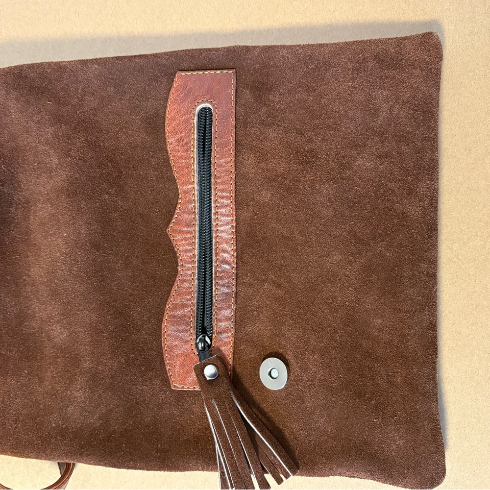 Brown Leather Shoulder Bag - Picture 10 of 11